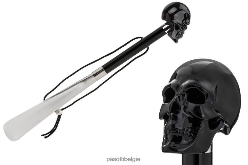 accessoires cs w33ne - schoenlepel met zwarte schedel PASOTTI VFHH4H302