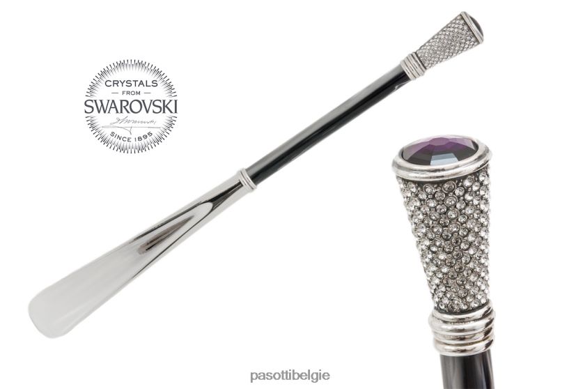 accessoires cs w72pg - swarovski kristallen schoenlepel PASOTTI VFHH4H303