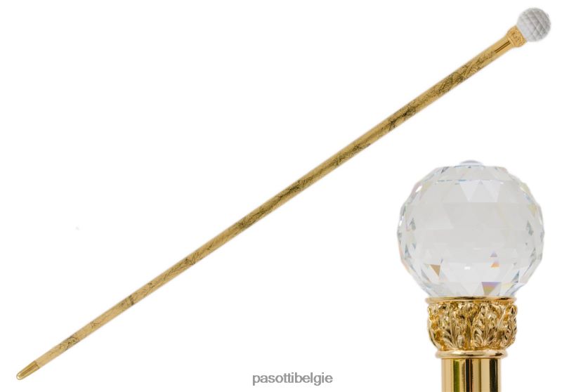 accessoires ba w01or - kristallen bolstok, gouden schacht PASOTTI VFHH4H234