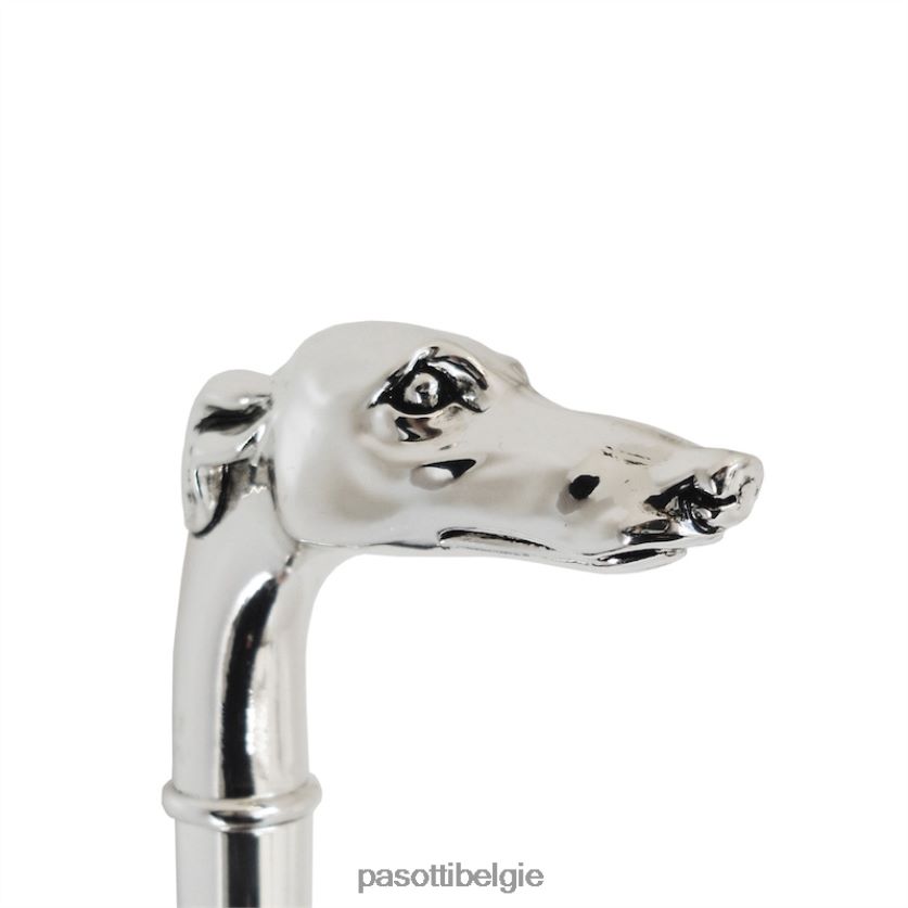 accessoires ba w39 - zilveren windhond hoofdstok PASOTTI VFHH4H250