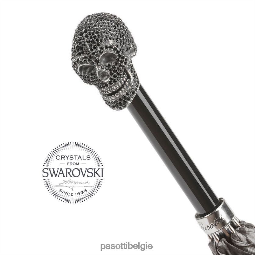 paraplu | 478 11780-145 w333ne - camouflageparaplu met zwarte swarovski schedel PASOTTI VFHH4H72