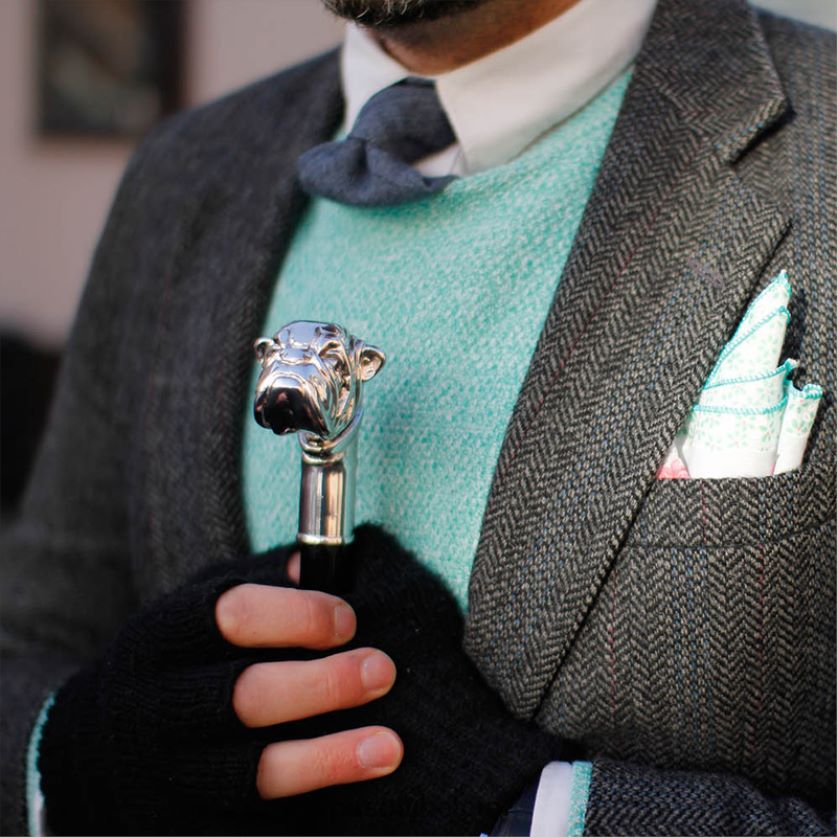 paraplu | 478 oxf-15 w38 - zilveren bulldog-paraplu PASOTTI VFHH4H18