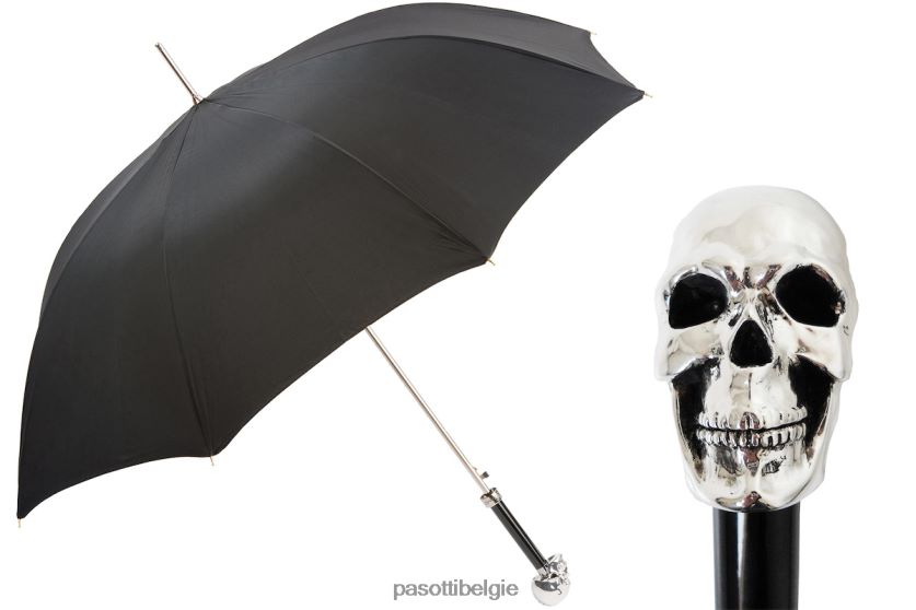 paraplu | 478fa oxf-18 w33 - zilveren schedelparaplu PASOTTI VFHH4H43
