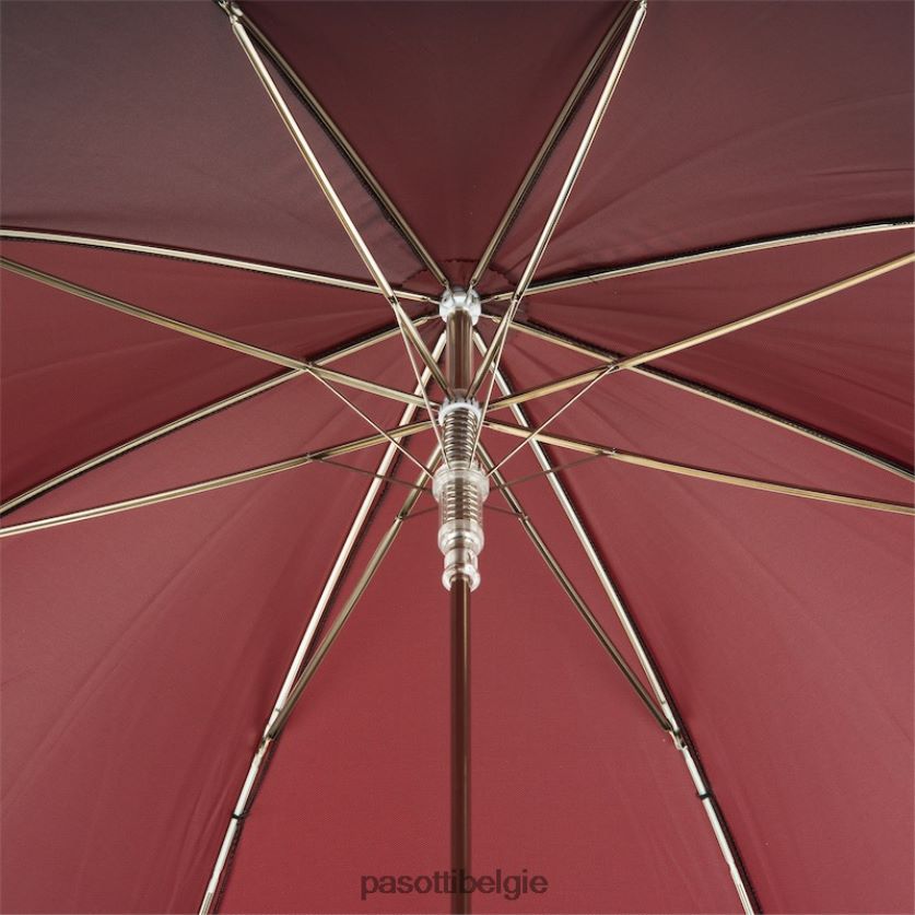 paraplu | 478fa oxf-4 w40pr - rode paraplu met zilveren hondje PASOTTI VFHH4H27