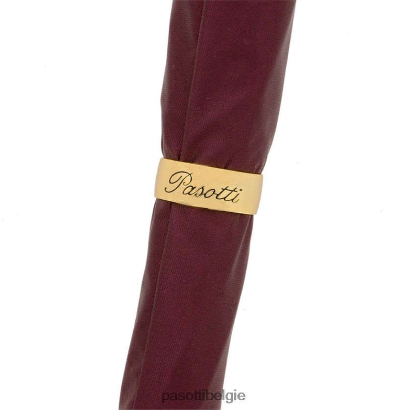 paraplu | 479fa oxf-15 w40 - bordeaux paraplu met gouden hondje PASOTTI VFHH4H21