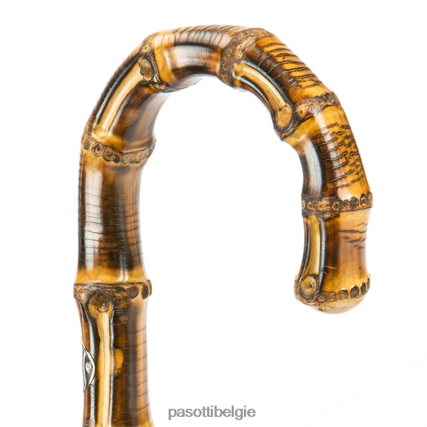 paraplu | 142 11780-126 b - marineblauwe camouflageparaplu met bamboe handvat PASOTTI VFHH4H146