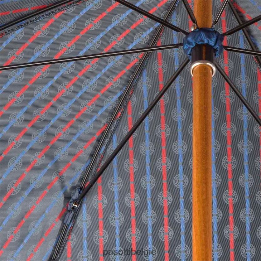 paraplu | 142 51404-5 p - paraplu met rood leren handvat PASOTTI VFHH4H110