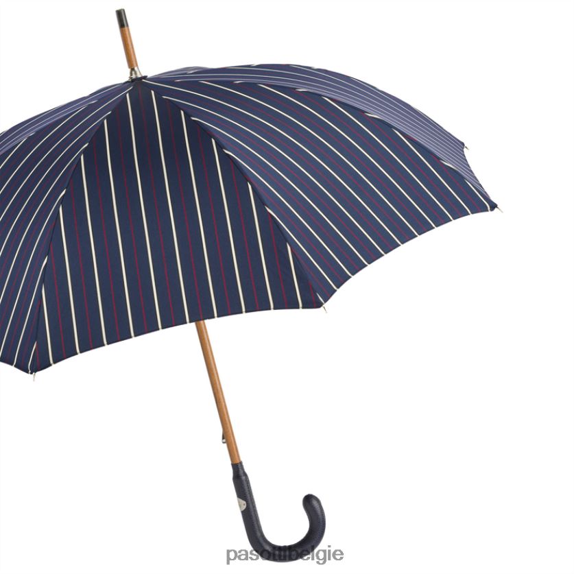 paraplu | 142 bruce-1 p - op maat gemaakte paraplu, marineblauw leren handvat PASOTTI VFHH4H138