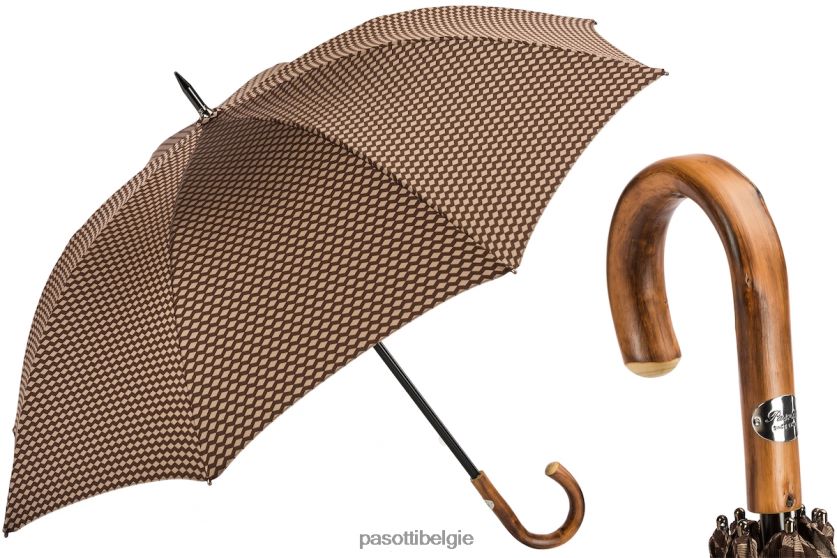 paraplu | 145 atene-1 c - jacquardparaplu met geometrisch ontwerp PASOTTI VFHH4H139