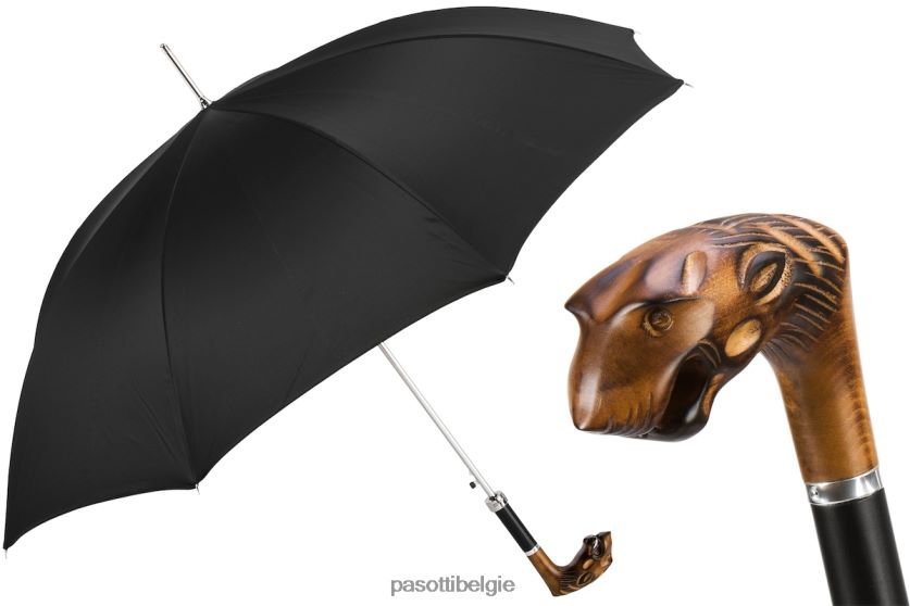 paraplu | 478 oxf-18 n50 - handgesneden tijgerparaplu PASOTTI VFHH4H122