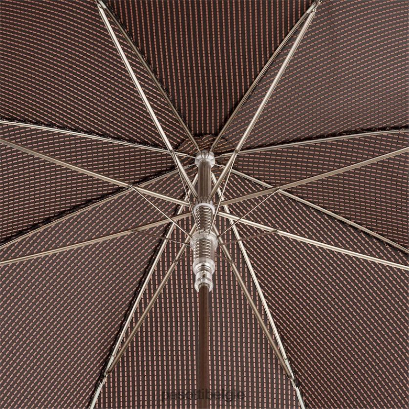 paraplu | 478 pto cn11 n36 - paraplu met bruin leren handvat PASOTTI VFHH4H144