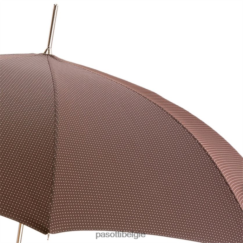 paraplu | 478 pto cn11 n36 - paraplu met bruin leren handvat PASOTTI VFHH4H144