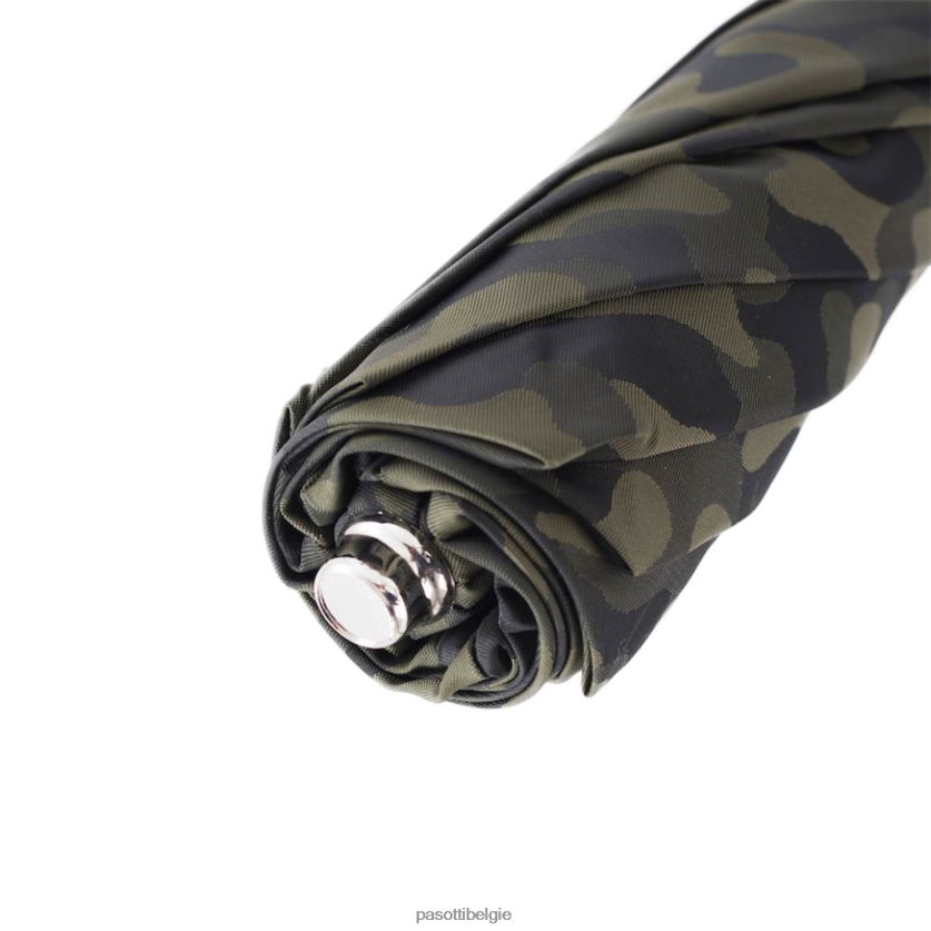 paraplu | 64 11780-254 c - camouflage opvouwbare paraplu, houten handvat PASOTTI VFHH4H194