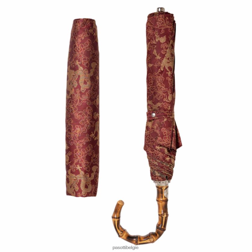 paraplu | 64 51873-1 b - opvouwbare paraplu draghi rosso PASOTTI VFHH4H175