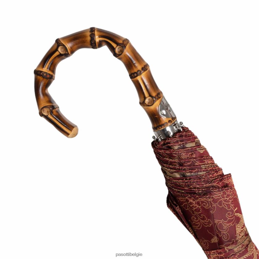 paraplu | 64 51873-1 b - opvouwbare paraplu draghi rosso PASOTTI VFHH4H175