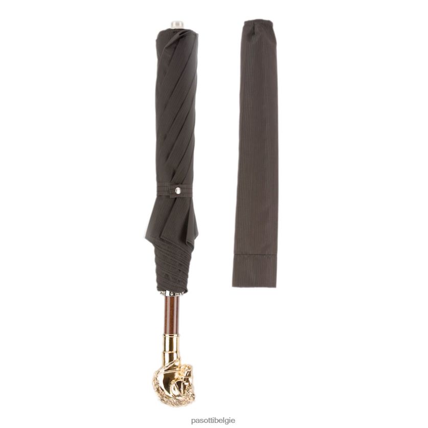 paraplu | 64 6768-3 w41or - gouden paard opvouwbare paraplu PASOTTI VFHH4H181