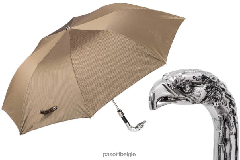 paraplu | 64 6768-8 w18 - zilveren adelaar opvouwbare paraplu PASOTTI VFHH4H176