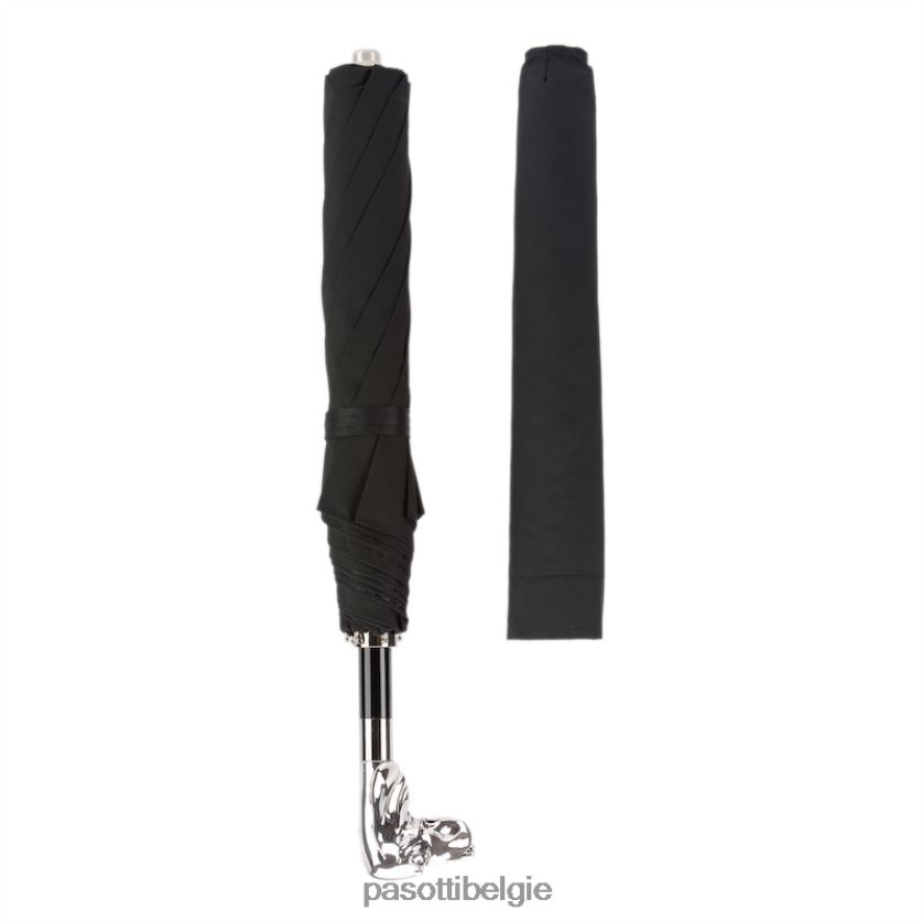 paraplu | 64 oxf-18 w40 - zilveren opvouwbare hondenparaplu PASOTTI VFHH4H168