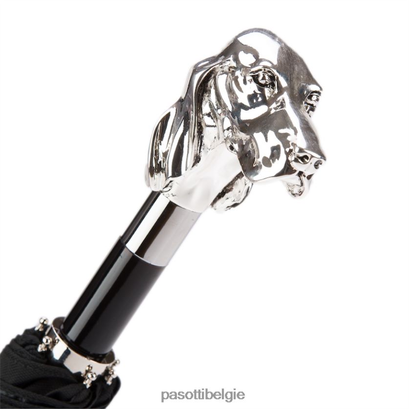 paraplu | 64 oxf-18 w40 - zilveren opvouwbare hondenparaplu PASOTTI VFHH4H168