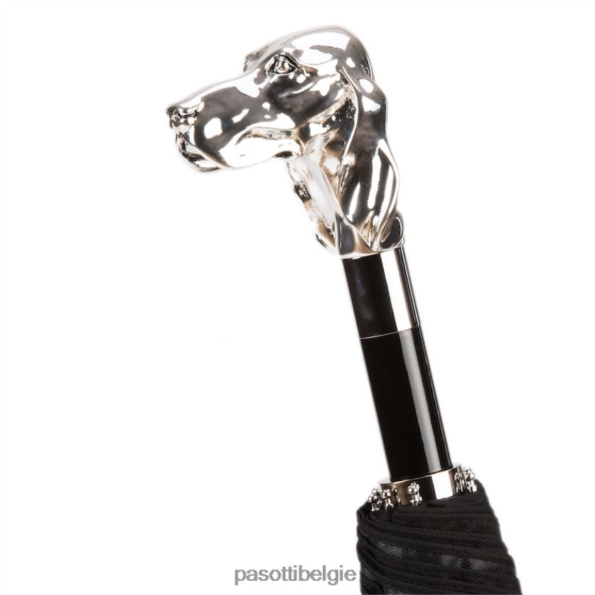 paraplu | 64 oxf-18 w40 - zilveren opvouwbare hondenparaplu PASOTTI VFHH4H168