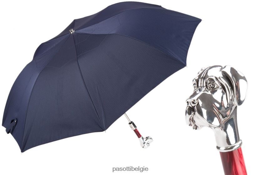 paraplu | 64 pto cn3 w27pr - opvouwbare paraplu van labrador met stippen PASOTTI VFHH4H158