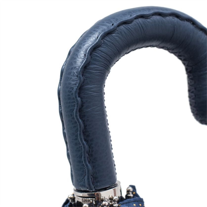 paraplu | 64 pto cn4 n36 - opvouwbare paraplu met leren handvat PASOTTI VFHH4H186