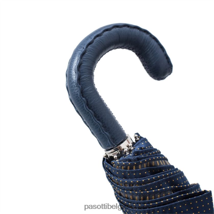 paraplu | 64 pto cn4 n36 - opvouwbare paraplu met leren handvat PASOTTI VFHH4H186