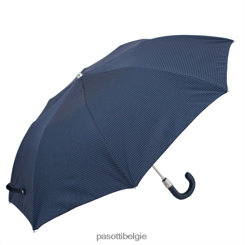 paraplu | 64 pto cn4 n36 - opvouwbare paraplu met leren handvat PASOTTI VFHH4H186