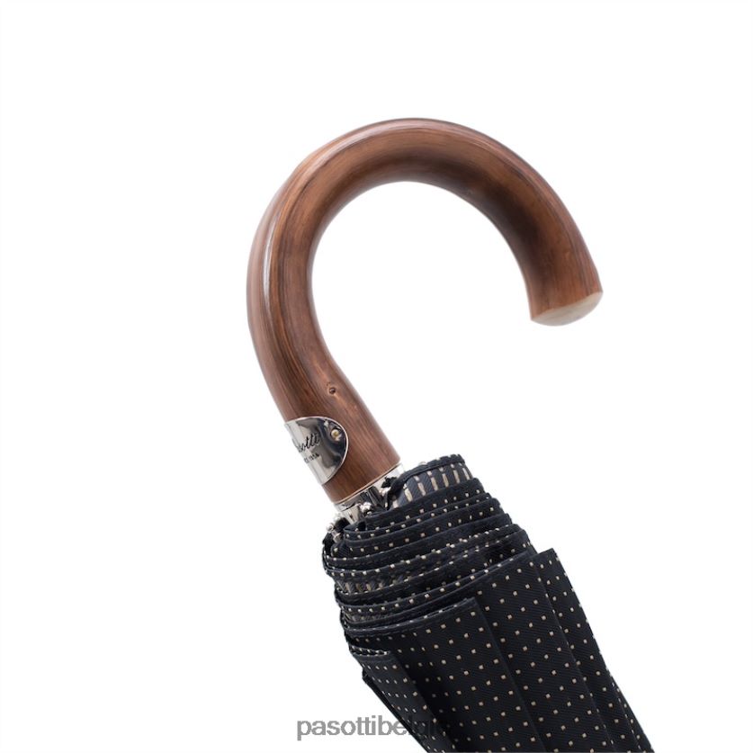 paraplu | 64 pto cn5 c - klassieke opvouwbare paraplu, kastanjehouten handvat PASOTTI VFHH4H192