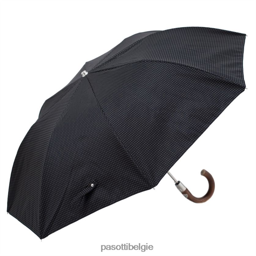 paraplu | 64 pto cn5 c - klassieke opvouwbare paraplu, kastanjehouten handvat PASOTTI VFHH4H192