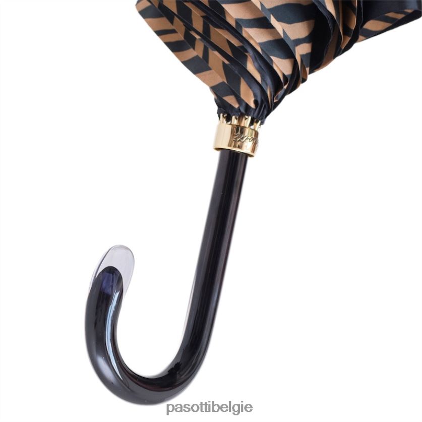 paraplu | 189 21028-11 g15 - bruine paraplu met zebraprint PASOTTI VFHH4H432