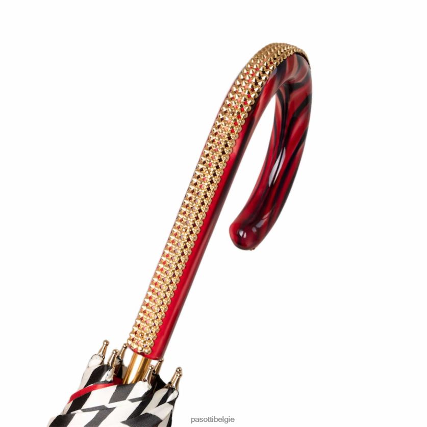 paraplu | 189 21028-55 p48 - rode zebraparaplu PASOTTI VFHH4H406