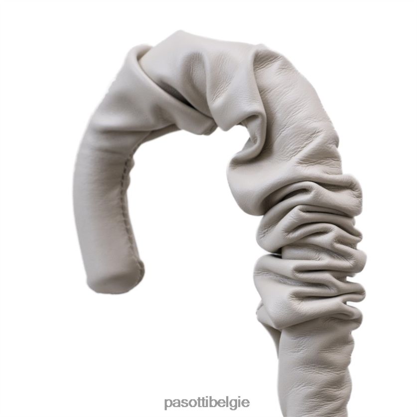 paraplu | 189 52417-11 a35 - Paraplu met luipaardprint en leren handvat met ruches PASOTTI VFHH4H430