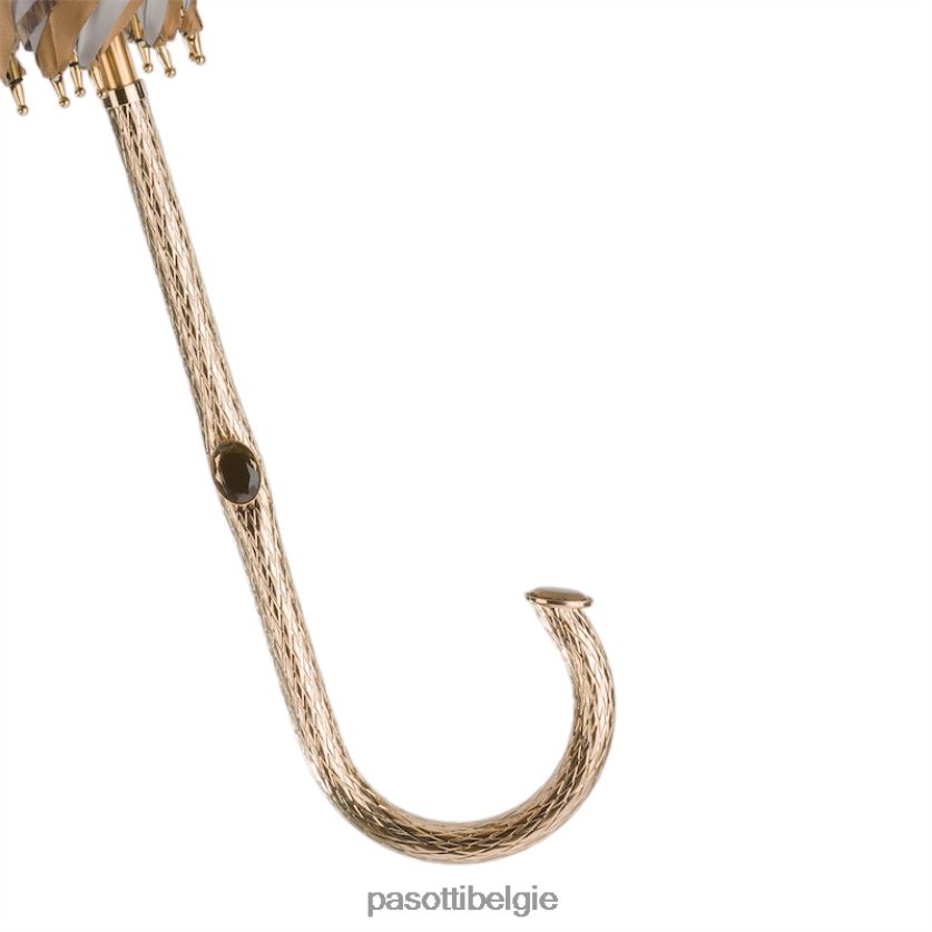 paraplu | 189 52417-16 p5 - ivoorkleurige paraplu met luipaardprint, dubbele stof PASOTTI VFHH4H412