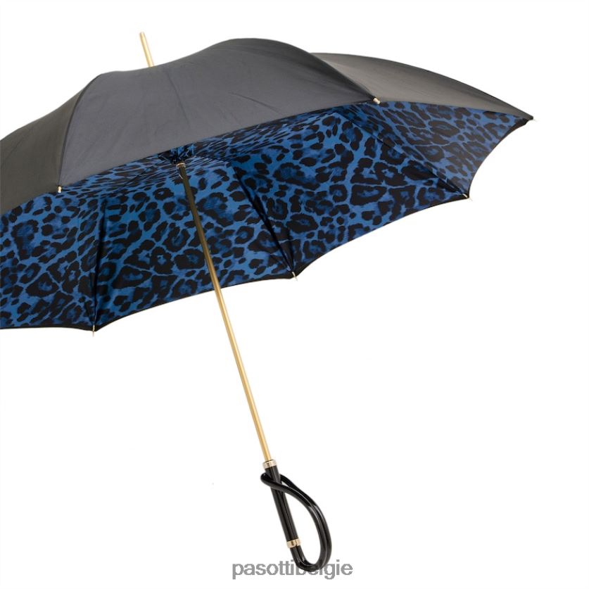 paraplu | 189 5a488-93 a - paraplu met dierenprint in blauw PASOTTI VFHH4H405