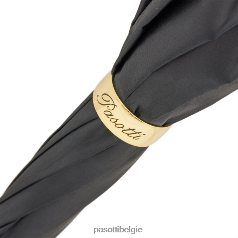 paraplu | 189 hawaii p5 - zwarte paraplu met pauwbinnenwerk, dubbeldoek PASOTTI VFHH4H415