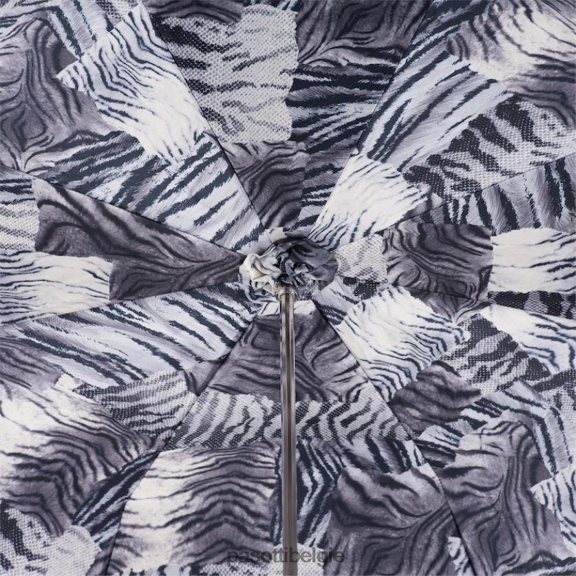paraplu | 189n tijgerpatch-6 s11 - zwart-witte dierenparaplu, dubbele stof PASOTTI VFHH4H426