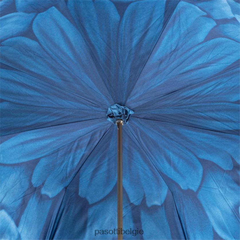 paraplu | 189 21065-13 p17 - luxe blauwe dahliaparaplu, dubbeldoek PASOTTI VFHH4H337