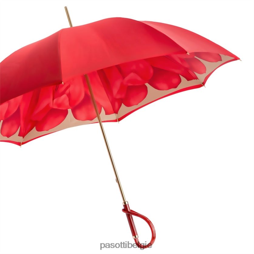 paraplu | 189 21065-21 a - rode dahliaparaplu, dubbeldoek PASOTTI VFHH4H331