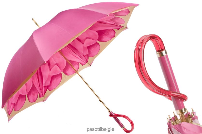 paraplu | 189 21065-30 a - fuchsia dahliaparaplu, dubbeldoek PASOTTI VFHH4H377
