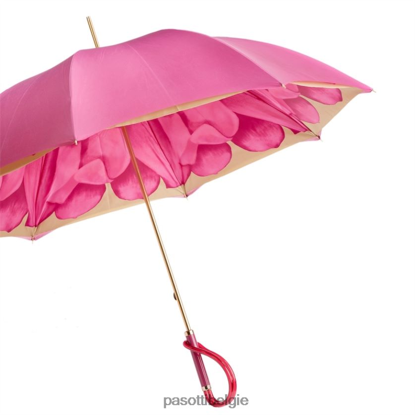 paraplu | 189 21065-30 a - fuchsia dahliaparaplu, dubbeldoek PASOTTI VFHH4H377