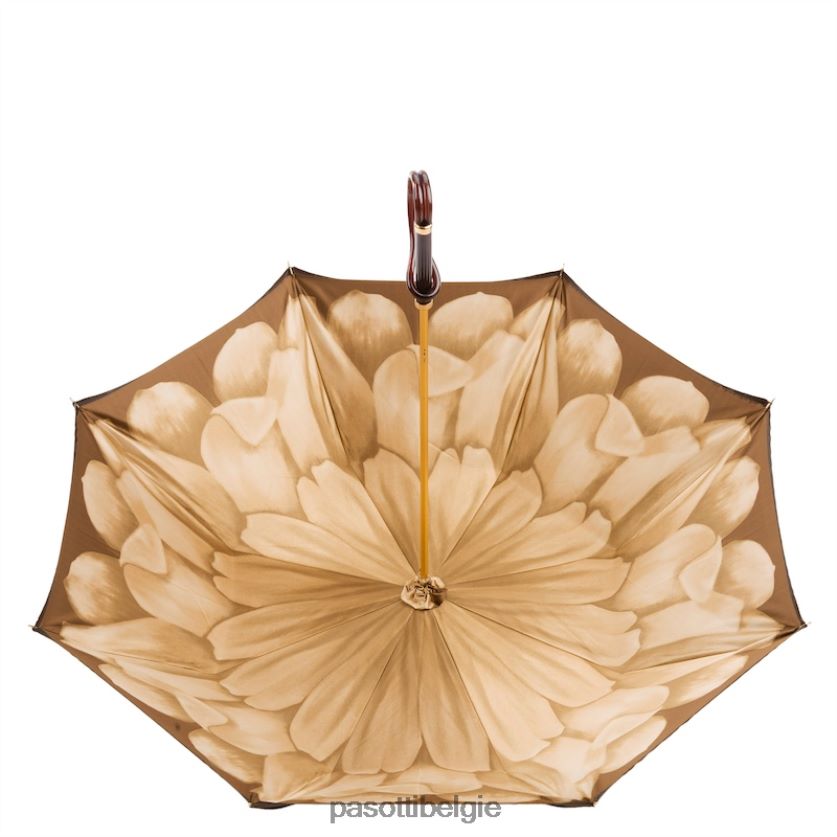 paraplu | 189 21065-40 a - bruine dahliaparaplu, dubbeldoek PASOTTI VFHH4H371