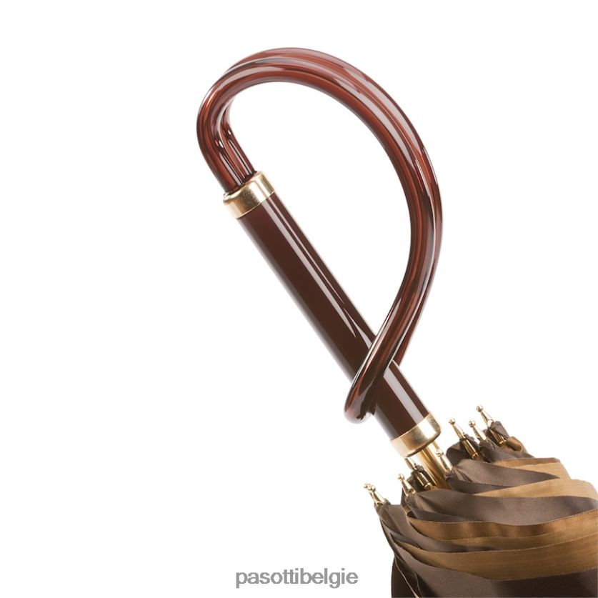 paraplu | 189 21065-40 a - bruine dahliaparaplu, dubbeldoek PASOTTI VFHH4H371