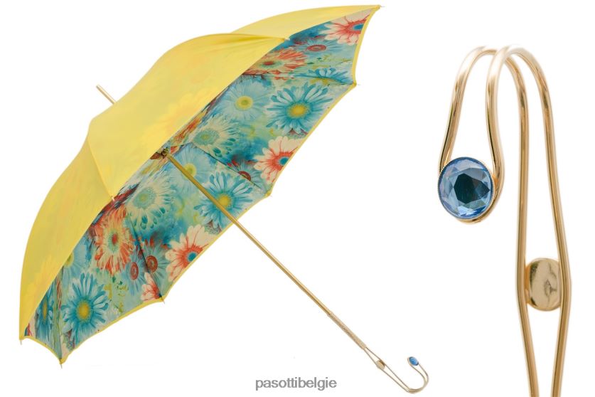 paraplu | 189 35-5 p18 - zomerzonnebloemparaplu, dubbeldoek PASOTTI VFHH4H340