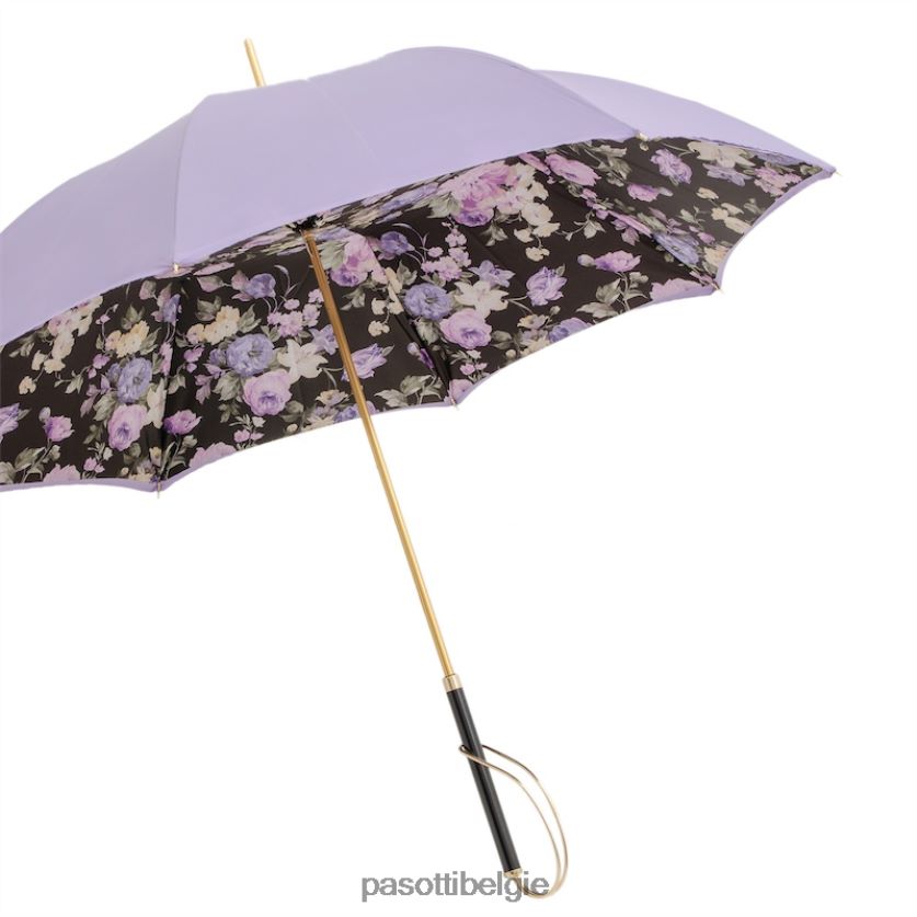 paraplu | 189 52693-70 s - parasol met lila bloemen, dubbeldoek PASOTTI VFHH4H345