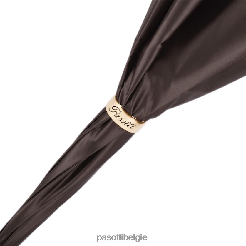 paraplu | 189 58303-16 f38 - bruin gebloemde paraplu, dubbeldoek PASOTTI VFHH4H379