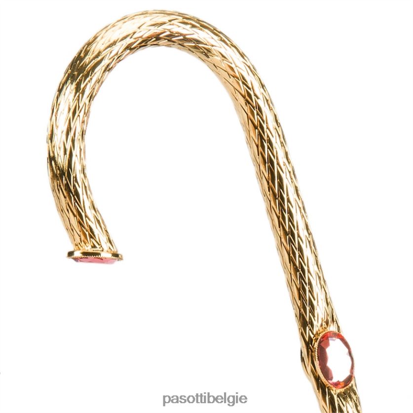 paraplu | 189 5d934-1 p5 - groene en roze rozenparaplu, dubbeldoek PASOTTI VFHH4H389