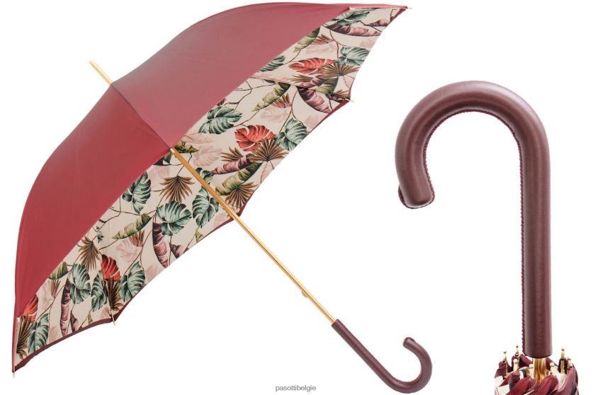 paraplu | 189 9f228-6 p - tropische parasol bordeaux PASOTTI VFHH4H338