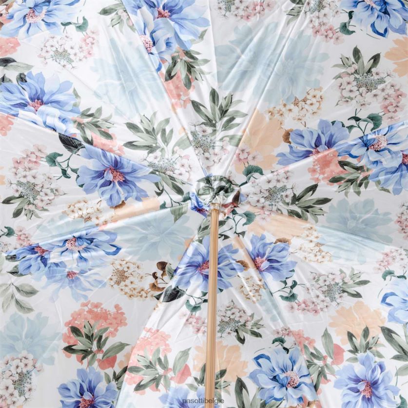 paraplu | 189 9l267-1 p5 - ivoorkleurige paraplu met bloemen PASOTTI VFHH4H323