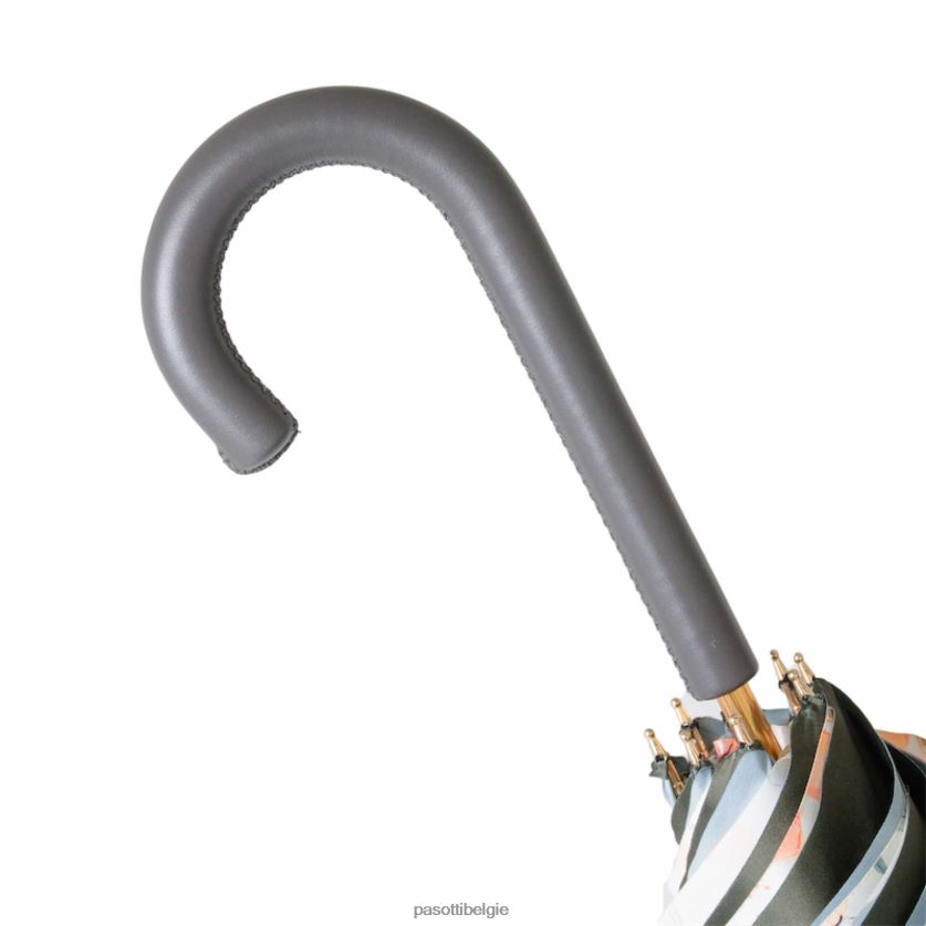 paraplu | 189 9l578-6 p - grijze paraplu met bloemen aan de binnenkant PASOTTI VFHH4H366